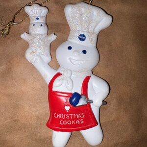 Vintage Pillsbury  dough boy Christmas Cookie Ornament